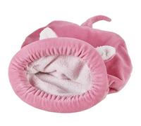 Sac de Couchage de Chat en Peluche Douce 22x26 Pouces Chat Sac Couchage d'hiver, 360 ° enveloppez Le lit Refuge Cave Easy to-Rangement lit Chiots pour Les Chats et Chiots d'intérieur