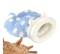 Sac de Couchage de Chat - Sac de Couchage d'hiver pour Chats, Sac de Chat Moelleux avec Queue, Coussin Confortable | Lavable Doux et Durable Confortable avec Un Fond sans Glissement, Fournitures pour