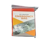 Sac de couchage de survie, couverture thermique de crise, sac isotherme imperméable, rétention de la chaleur, design léger, pour camping, randonnée, voyage, 205 x 90 cm, orange