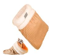 Sac de Couchage d'hiver en Peluche pour Animal de Compagnie - Pochette Douce, épaisse, lit Chaud et Confortable - Tunnel Profond et Confortable - Housse en Peluche Douce | Solution de Repos