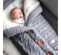 Sac De Couchage D'hiver Pour Bébé, Enveloppe, Sac De Couchage Pour Enfants, Repose Pieds Pour Poussette, Sac De Couchage Tricoté Pour Nouveau Né, Emmaillotage En Laine Tricotée