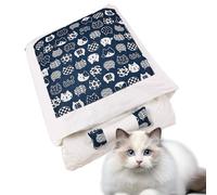 Sac de couchage d'hiver pour chat - Niche chaude pour chat - Maison d'intérieur pour les parents d'animaux et les amoureux des animaux par temps froid - Pour le bureau, la chambre à coucher, le