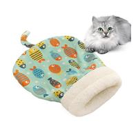 Sac de couchage d'hiver pour chat, sac de couchage confortable pour chat - Sac à câliner pour chiot, lit pour chat, lit de grotte pour chaton, lit de nid pour chat pour dormir, sac douillet pour chiot