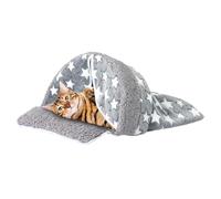 Sac de couchage d'hiver pour chat, sac de couchage pour chat - Lit de sac pour chat Lit confortable et confortable pour chat fouisseur en forme d'arche | Lit d'hiver fermé pour chat, tente lavable et