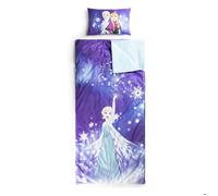 Sac de couchage Disney la Reine des neiges avec oreiller intégré, ensemble couverture et oreiller.