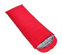Sac de Couchage en Duvet d'oie Blanc for Adulte, enveloppe for Une Personne, Camping Plein air, Portable pour Camping(Red 1000g)