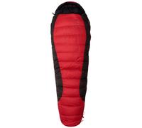 Sac de couchage en plumes Warmpeace Viking 900 195 cm Fermeture éclair: Droit / Couleur: rouge / gris