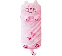 Sac de couchage enfant - Lapin rose - 140x70 cm - Coton - Oreiller intégré