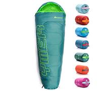 Sac de Couchage Enfant METEOR YMER - Sac Momie 160 cm - Léger - Chaud - Compact - Hollow Fibre - 3 Saisons - Camping et colonie