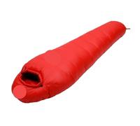 Sac de Couchage for Adulte rempli Duvet d'oie Blanc Chaud, adapté à l'hiver, Thermique, 4 Types d'épaisseur, Voyage Camping pour Le Camping(Red,1450g)