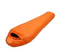 Sac de Couchage for Adulte rempli Duvet d'oie Blanc Chaud, adapté à l'hiver, Thermique, 4 Types d'épaisseur, Voyage Camping pour Camping(Orange,1450g)