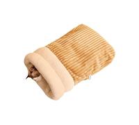 Sac de Couchage for Chat,lit d'hiver for Animaux de Compagnie, Fournitures for Animaux de Compagnie lavables, Coussin de lit câlin for Chats et Chiens (Marron M)(Brown,L)
