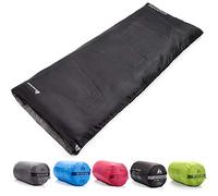 Sac de Couchage Grand Espace Portable pour Les Voyages Le Camping et la Randonne pour Adultes Léger Momie - Sac de Compression Inclus en extrieur Professionnel Snooze (Noir)