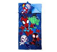 Sac de couchage Marvel Spidey et ses amis extraordinaires avec oreiller intégré.