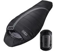 Sac de Couchage Momie 3 Saisons Adulte, Léger et Compact, Déperlant, Confort pour Nuits Fraîches, Idéal pour Camping, Vanlife, Festival et Road Trip, jusqu'à 185 cm