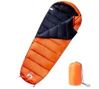 Sac de couchage momie pour adulte avec capuche, fermeture éclair, imperméable, respirant, compact, 215 x 85 cm, rembourrage PP, 3 saisons, printemps, été, automne, idéal pour le trekking