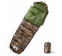 Sac de couchage momie pour adulte, camping, 3 saisons, avec capuche, imperméable, respirant, compact, avec fermeture éclair et sac de rangement pour trekking, randonnée, extérieur, voyage