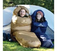 Sac de couchage Naturehike ultraléger pour le camping, la randonnée, imperméable, type momie, pour le backpacking, les voyages en plein air, sac de couchage chaud MJ300 Blue