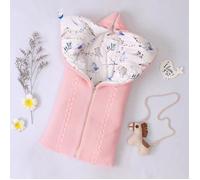 Sac de couchage nouveau-né - Poussette - Chaud d'hiver - Coton - Rose