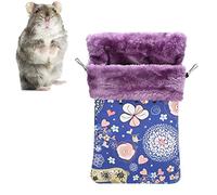 Sac de Couchage pour Animaux de Compagnie, épaissir Toile de Flanelle Petit Sac de Couchage pour Animaux de Compagnie Suspendu Chaud Confortable lit de nid pour Petits Animaux écureuils