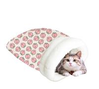 Sac de couchage pour animaux de compagnie, lit de sac de couchage pour chat | Lit de terrier pour chat Lit pour chat d’hiver | Lit chaud pour chat, lit nid pour chat, sac en cachemire pour chat, lit d