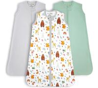 Sac de couchage pour bébé 0,5 TOG, couverture portable pour bébé en coton biologique avec fermeture éclair à double, transition d’emmaillotage nouveau-né Nourrisson Enfant Garçon Fille, 6-12 mois