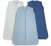 Sac de couchage pour bébé 0,5 TOG, couverture portable pour bébé en coton biologique avec fermeture éclair à double, transition d’emmaillotage nouveau-né Nourrisson Enfant Garçon Fille, 0-6 mois