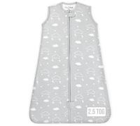 Sac de couchage pour bébé 2,5 TOG, avec fermeture éclair à 2 voies, couverture portable de transition d’emmaillotage en coton biologique pour garçon fille nourrisson en bas âge, 18-24 mois, 1-Pack