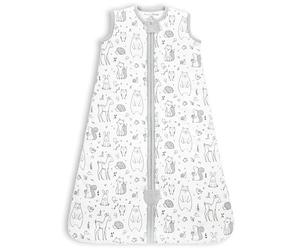 Sac de couchage pour bébé 2,5 TOG, avec fermeture éclair à 2 voies, couverture portable de transition d’emmaillotage en coton biologique pour garçon fille nourrisson tout-petit, 0-6 mois