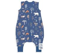 Sac de couchage pour bébé avec pieds | 3T - 4T | 2,5 TOG Organic Cotton Sleeping Bag with Legs | Baby Wearable Blankets for Walkers w/ 2-Way Zipper | Baby Sleep Sack for Girls & Boys | Grande