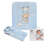 Sac de Couchage pour bébé, Osito Nube bleu · Sac d'hiver 3 en 1 pour bébé · 80x90 cm · INTERBABY