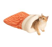 Sac De Couchage Pour Chat - 1 Pièce - Lit En Forme De Grotte - Tailles S/M/L - Tapis Confortable - Idéal Pour L'hiver | Nid Parfait Pour Votre , Idéal Pour Le Salon, Le Balcon, La Voiture, La