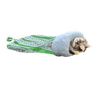 Sac de couchage pour chat | 360 degrés enveloppant le lit pour chat, sac de couchage, deux couches antigel en peluche chaude pour animal domestique pour chaton de moins de 7,5 kg