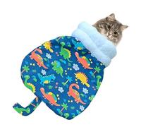 Sac de couchage pour chat, 360 degrés enveloppant pour chat d'intérieur | Doux antigel deux couches d'hiver lavable pour chiot de moins de 7,5 kg