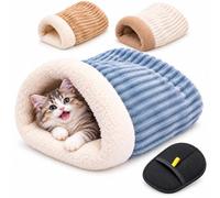 Sac de couchage pour chat d'intérieur, lit couvert confortable pour chats et chatons, #B:L