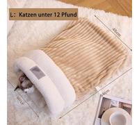 Sac de couchage pour chat, grotte douillette pour chat, lit chaud et confortable, sac de couchage pour chat, niche pour chat, convient pour les petits chats et chiens jusqu'à 6 kg, L, 54 x 45 x 41 cm,