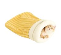 Sac de couchage pour chat - Lit d'hiver chaud pour animal domestique, sac de couchage confortable, cachette robuste, mobilier durable pour animaux de compagnie | Merveilleux endroit de repos pour le