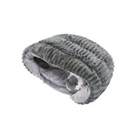 Sac de couchage pour chat - Lit doux pour animal domestique - Outil de sieste - 45 x 45 x 30 cm - Structure fermée en forme de pantoufle pour les hivers froids, les nuits fraîches du printemps et de