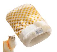 Sac de couchage pour chat - Lit nid pour chat - grotte chaude et épaisse pour petits animaux, chatons, chiots, jeux en plein air, appartement, voyage