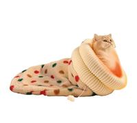 Sac De Couchage pour Chat - Lit pour Animal De Compagnie Fermé Chaud Et Thermique - Caverne Tunnel Hivernal pour Chat,pour La Maison De Campagne Le Salon La Chambre Noël Et Nouvel an
