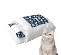 Sac de couchage pour chat - Pas de déformation - Zone de couchage amovible et lavable - Pour poupées d'intérieur - Chatons avec coussin chaud - Lit confortable