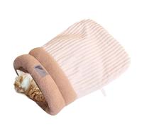 Sac de couchage pour chats chaud et épaissi | Sac de couchage d'hiver pour chats | Niches confortables pour chats enveloppées à 360° pour chats d'intérieur, sac de niche pour chats auto-chauffant, 54