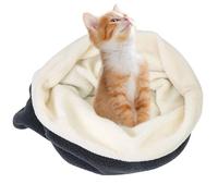 Sac de Couchage pour Chats de Petit Chien - lit pour Animaux de Compagnie Doux pour l'hiver | Nid de Grotte à molette Chaud pour Les Chiots et Les Chatons, abri de Couchage Confortable, Sac à Sang de