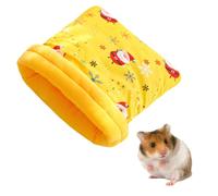 Sac de Couchage pour Hamster,20*25*2cm,Niche Chaude et Confortable avec Intérieur en Peluche Douce pour Hérisson,Ecureuil,Hamster,Cochon D'Inde,Planeur de Sucre et Autres Petits Animaux de Compagnie