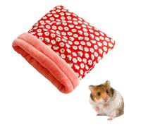 Sac de Couchage pour Hamster,20*25*2cm,Niche Chaude et Confortable avec Intérieur en Peluche Douce pour Hérisson,Ecureuil,Hamster,Cochon D'Inde,Planeur de Sucre et Autres Petits Animaux de Compagnie