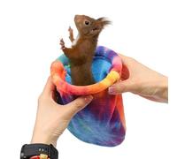 Sac de couchage pour hamster - Lavable - Petit lit pour animal domestique - Nid d'animal polyvalent - Petite maison - Nid d'hiver pour lapin, écureuil, hérisson, course de course