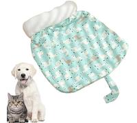 Sac de Couchage pour Petit Animal de Compagnie - Lit Douillet pour Chat, lit Doux pour Chien | Enjamoy Lit pour Chien en Forme de Beignet en Peluche, lit Rond apaisant pour Chien et Chat, Doux