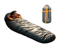 Sac de couchage pour temps froid, coupe-vent, compact, léger, huit sacs de | Sac de couchage adulte pour randonnée, alpinisme, voyage, vacances, stade