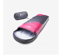 Active Era Sac de Couchage Rectangulaire 3-4 Saisons 0-15°C avec Sac de Compression pour Adultes et Enfants - Duvet Léger, Chaud, Imperméable, Jumelable - Rose