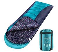 Sac de Couchage RISEPRO léger, Portable, 1,6kg étanche 3-4 Saisons pour Temps Chaud et Froid avec Sac de Compression pour Adultes et Enfants - Intérieur et extérieur : Camping, randonnée RB8627G